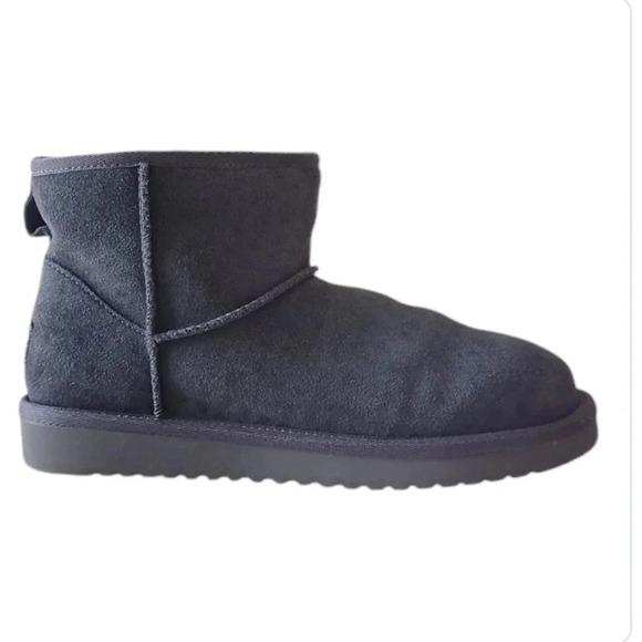 Koolaburra by UGG Koola Mini Casual Comfy Gray Suede Ankle Bootie Boho Indie - Picture 4 of 7